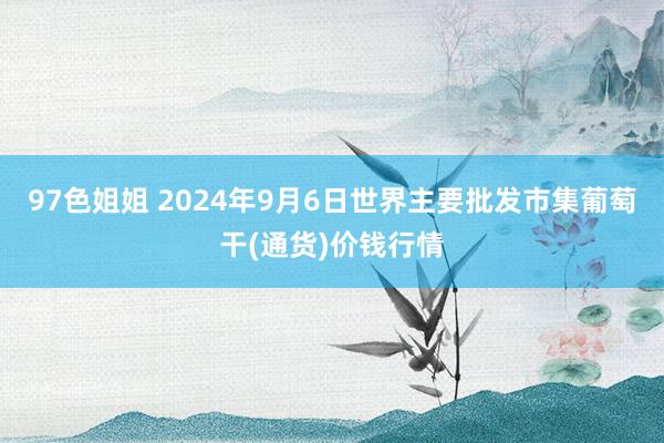 97色姐姐 2024年9月6日世界主要批发市集葡萄干(通货)价钱行情