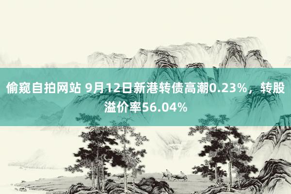 偷窥自拍网站 9月12日新港转债高潮0.23%，转股溢价率56.04%