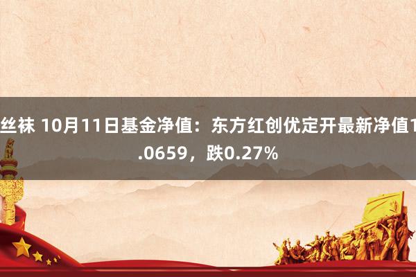 丝袜 10月11日基金净值：东方红创优定开最新净值1.0659，跌0.27%