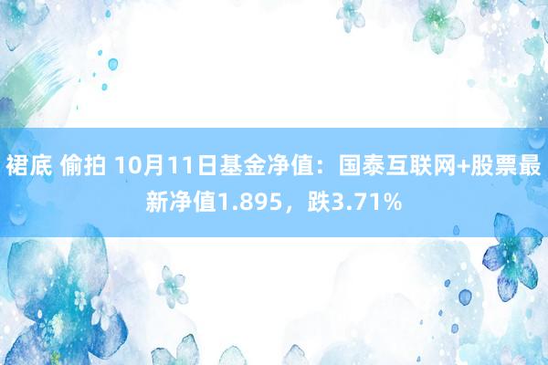 裙底 偷拍 10月11日基金净值：国泰互联网+股票最新净值1.895，跌3.71%