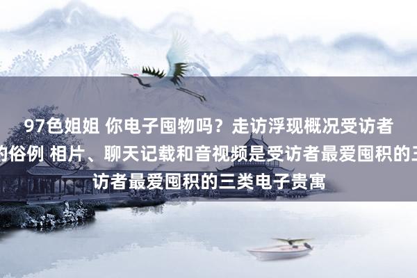 97色姐姐 你电子囤物吗？走访浮现概况受访者稀奇字囤积的俗例 相片、聊天记载和音视频是受访者最爱囤积的三类电子贵寓