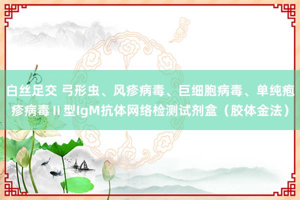 白丝足交 弓形虫、风疹病毒、巨细胞病毒、单纯疱疹病毒Ⅱ型IgM抗体网络检测试剂盒（胶体金法）